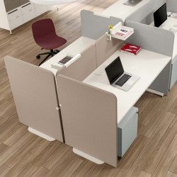 Séparation de bureau anti bruit hauteur 120cm