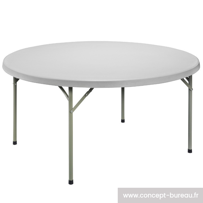 Table pliante rectangulaire 152cm / 6 personnes - Table pliante - Table  pliante polyéthylène