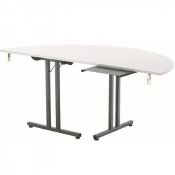 Table demi lune d'extrémité pliante CHIDAY