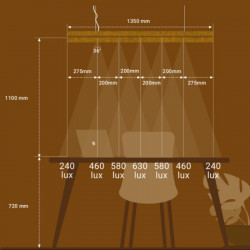 Plafonnier de bureau acoustique