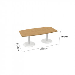 Table de réunion forme tonneau - TACK