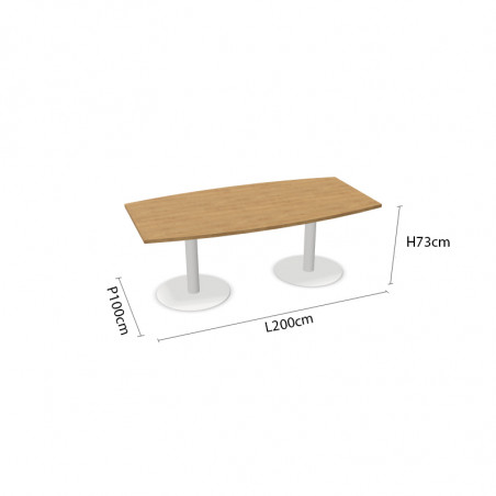 Table de réunion forme tonneau - TACK