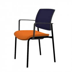 Chaise de réunion avec accoudoirs