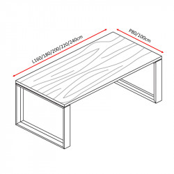 Bureau de direction en bois Andart