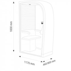 Cabine acoustique de bureau - SILENCE PHONE BOX