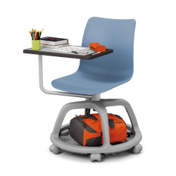 Chaise scolaire avec tablette pivotante