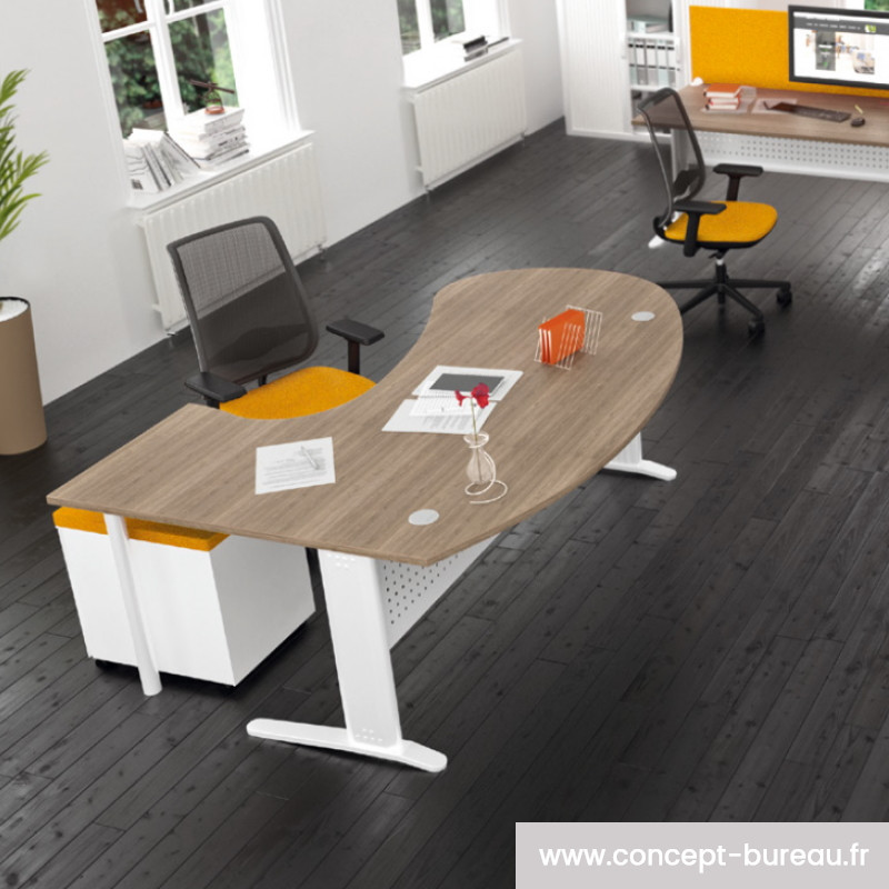 Tapis De Chaise De Bureau Antidérapant - Protection Parquet, Réduction Bruit, Dimensions 210x150 Cm, Couleur Beige