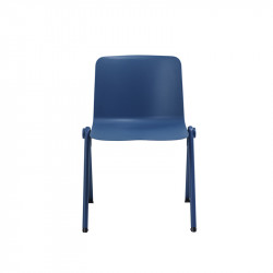Chaise en polypropylène coloris bleu