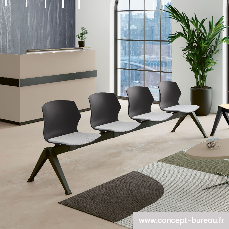Chaises sur poutre pour salle d'attente Chaises sur poutre pour salle d'attente