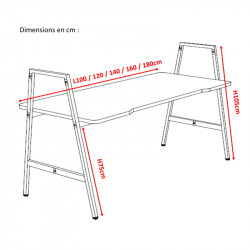 Bureau entreprise individuel dimensions