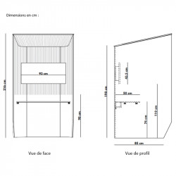 Box acoustique open space dimensions