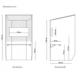 Box acoustique open space dimensions