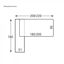 Bureau avec crédence dimensions