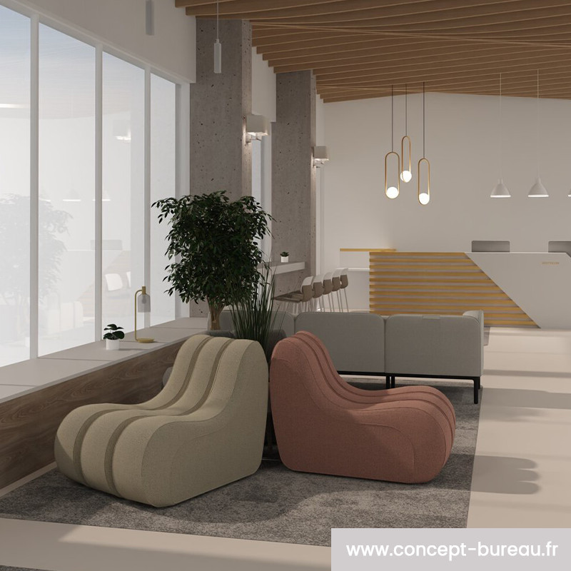 Fauteuil d'accueil design - EMEKI
