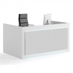 Bureau d'accueil blanc