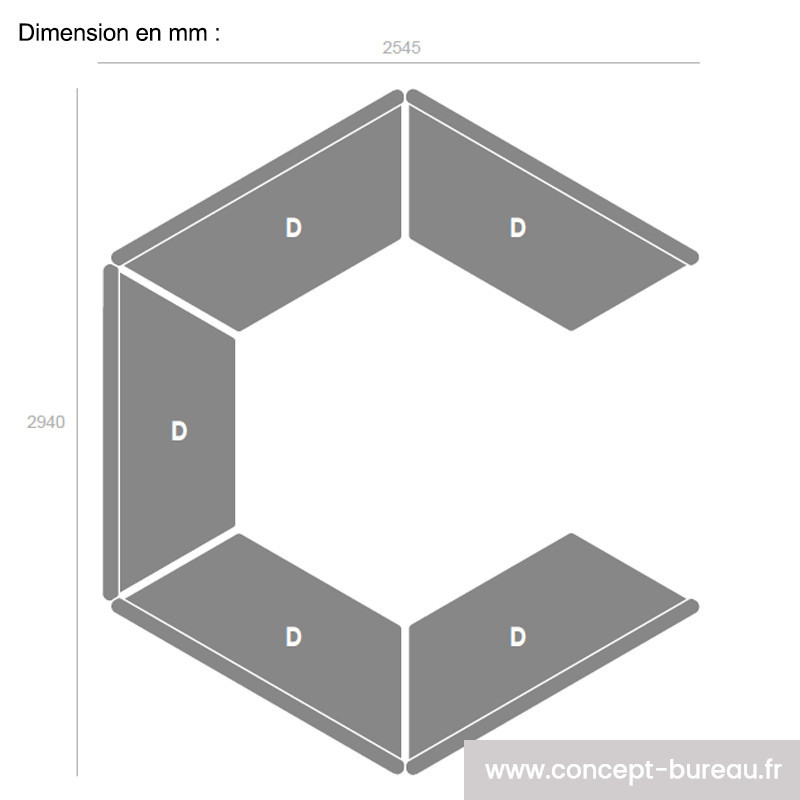 Canapé modulable bureau - FARO