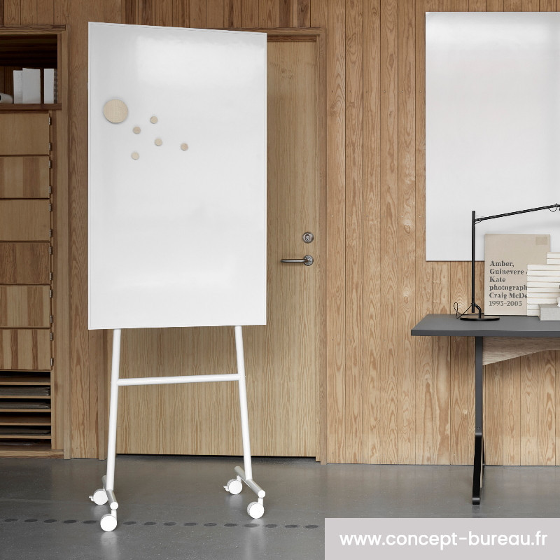 Chevalet mobile tableau blanc