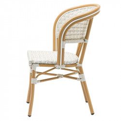 Chaise en polyrotin blanc