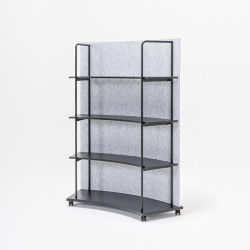 Étagère de bureau arrondie design