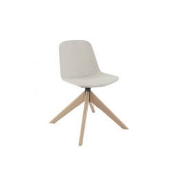 Chaise de réunion pieds bois AXIO