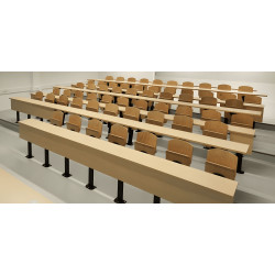 Fauteuil amphithéâtre en bois SCHOOL