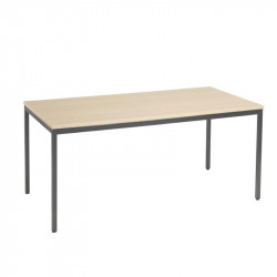 Table Pliante Formation 100x50x75 Cm - Bureau étude école, Cadre MDF Et Métal, Finition Chêne, Pas De Montage - 7