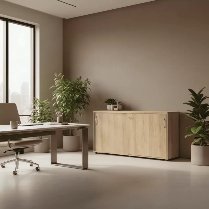 Armoire basse coulissante