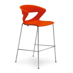 Tabouret haut de bar Kicca rouge