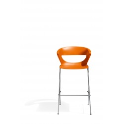 Tabouret haut de bar Kicca orange