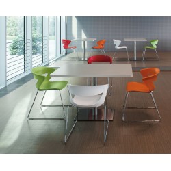 Lot De 4 Chaises Kos Ajourée Carbone - Polypropylène