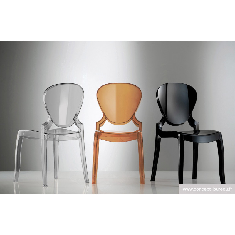 Lot de 2 chaises en polypro QUEEN photo ambiance Lot de 2 chaises en polypro QUEEN photo ambiance