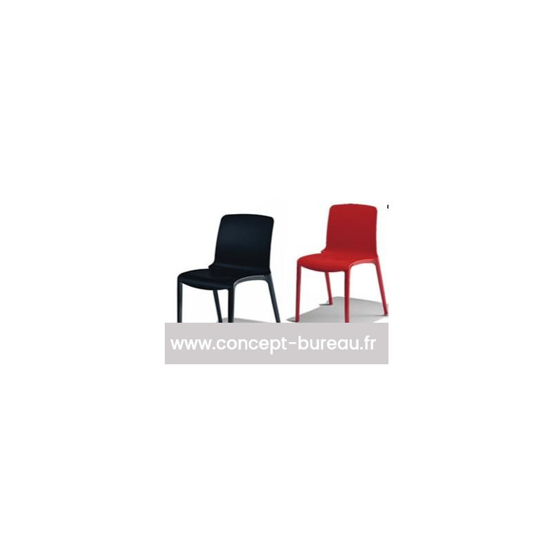 lot de 2 chaises avec coque en polypro TIFFANY lot de 2 chaises avec coque en polypro TIFFANY