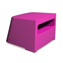 Pouf d'accueil KARLA pouf coloris fuchsia - non disponible