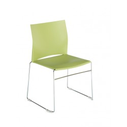 Chaise polypro MELODIE coloris vert 