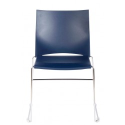 Chaise polypro MELODIE coloris bleu 
