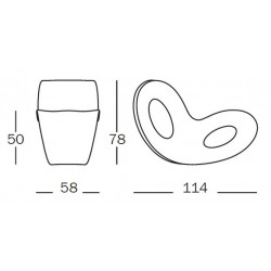 Dimensions du fauteuil de détente VOIDO 