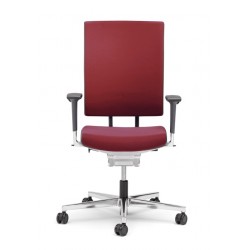 Fauteuil de travail SCOPE finition Tissu 05/10 Rouge