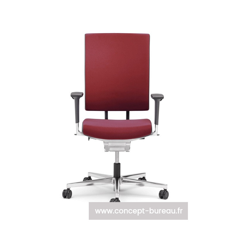 Fauteuil de travail SCOPE finition Tissu 05/10 Rouge