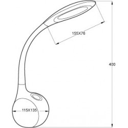 Lampe flexible à LEDS multicolore HIKARI