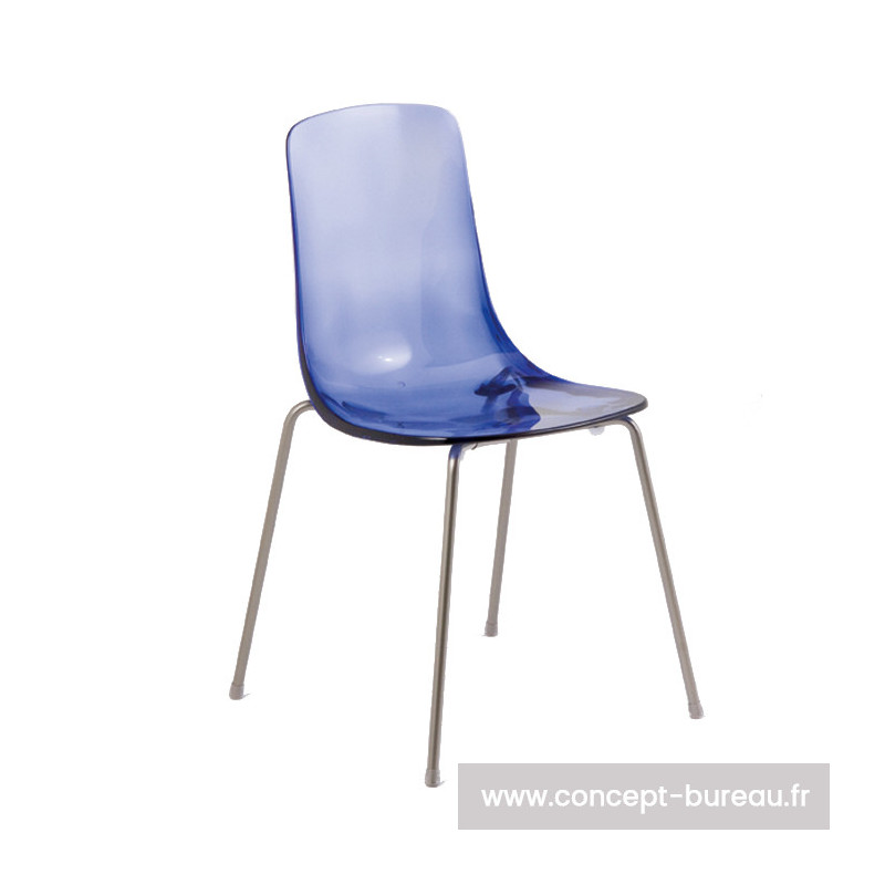 Chaise avec coque en polypro Pauline 3