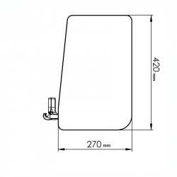 Chaise avec tablette écritoire 40/4 finition bois