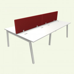 Cloison acoustique bureau rouge