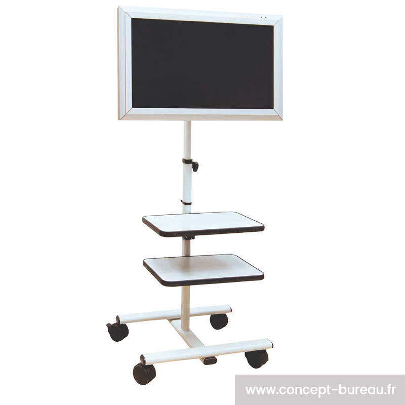 Support écran plat à 2 tablettes Support écran plat à 2 tablettes