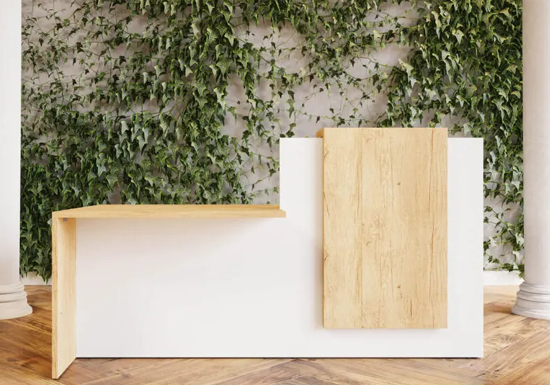 Comptoir d'accueil moderne pour cabinet médical