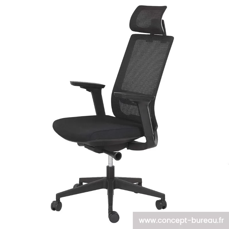 Fauteuil de bureau ergonomique LARKO noir