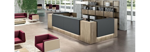 Mobilier d'accueil, aménagement espaces d'accueil