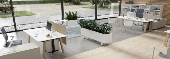 Bureau pour open space, aménagement facile des espaces