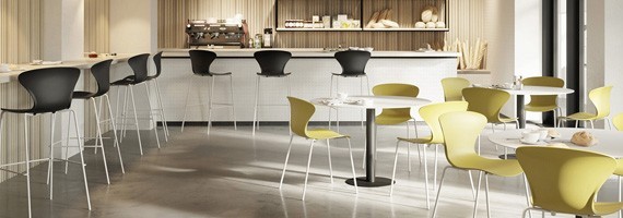 Chaises de collectivité: mobilier design et chaises empilables