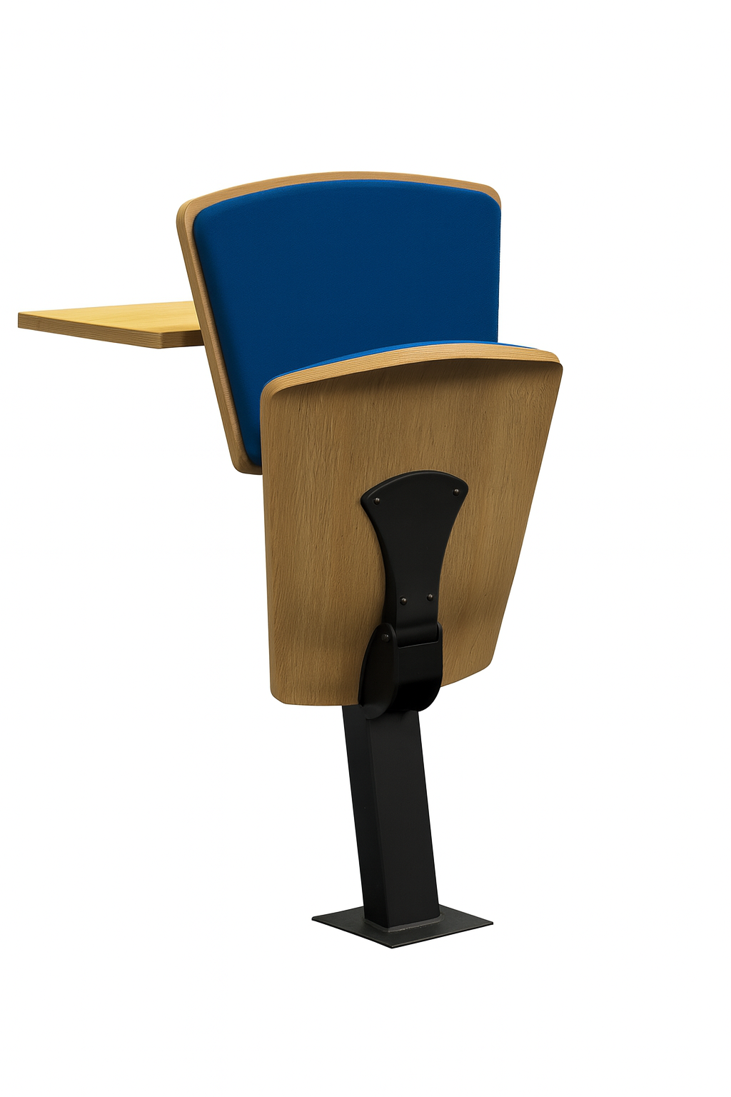 Fauteuil amphi en bois et tissu