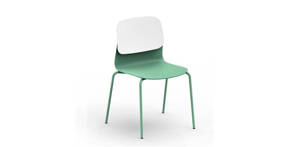 Chaise en polypropylène vert 